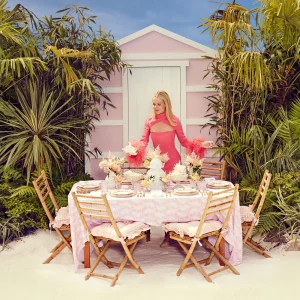 Cheap Pink Trailing Ferns Tablecloth Tablecloths