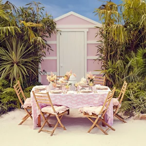 Cheap Pink Trailing Ferns Tablecloth Tablecloths