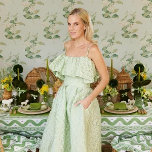 Fashion Potted Boxwood With Green Bow Decoration Set Decoration Sets