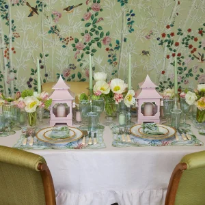 Fashion Powder Pink Pagoda Lantern Candle Holders