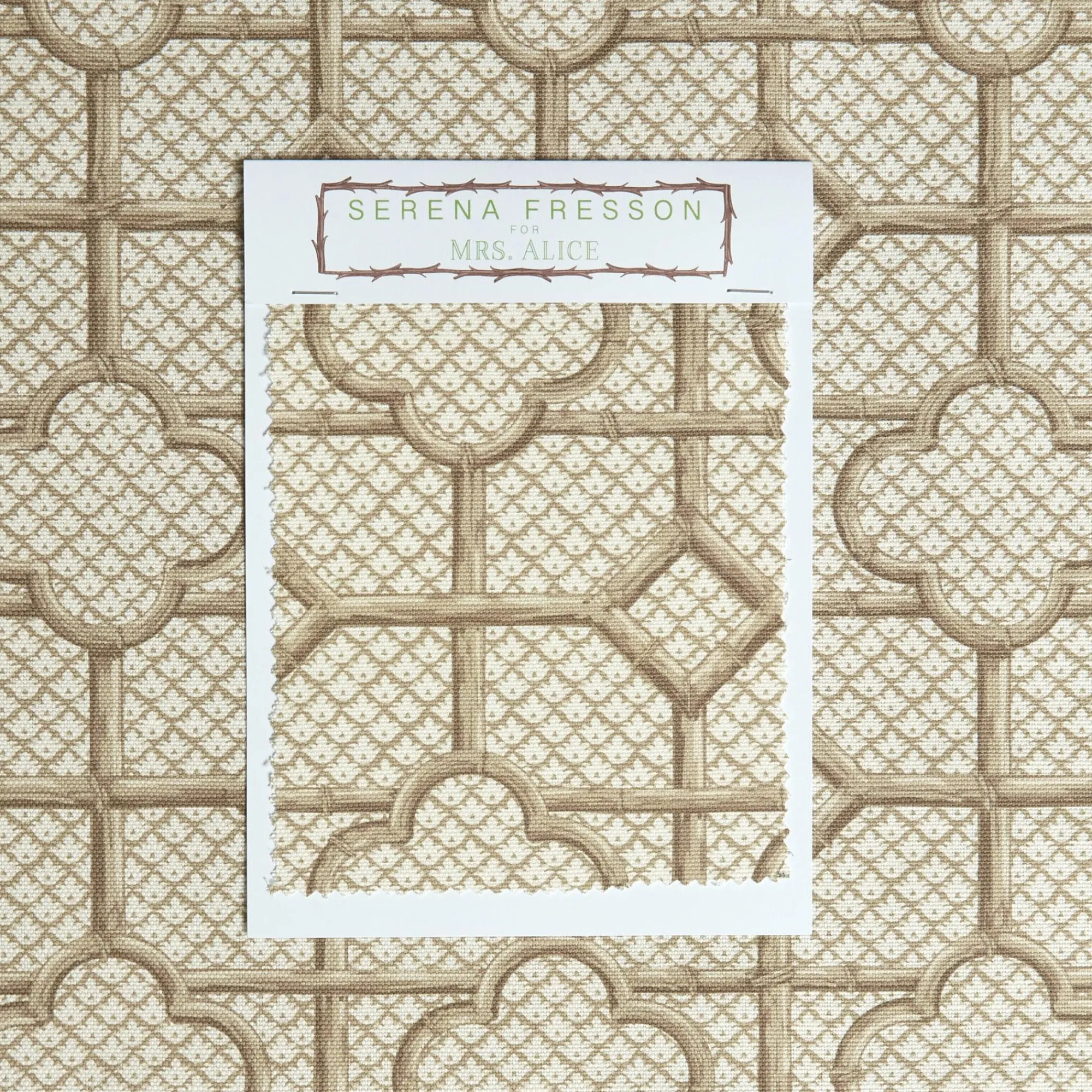 putty_bamboo_trellis_fabr_4.webp Cheap Putty Bamboo Trellis Fabric Serena Fresson Fabrics