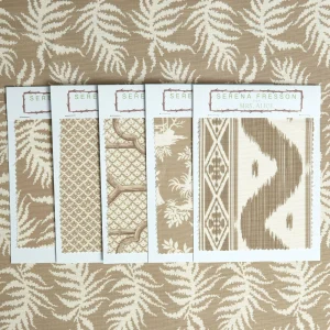 Clearance Putty Trailing Ferns Fabric Serena Fresson Fabrics