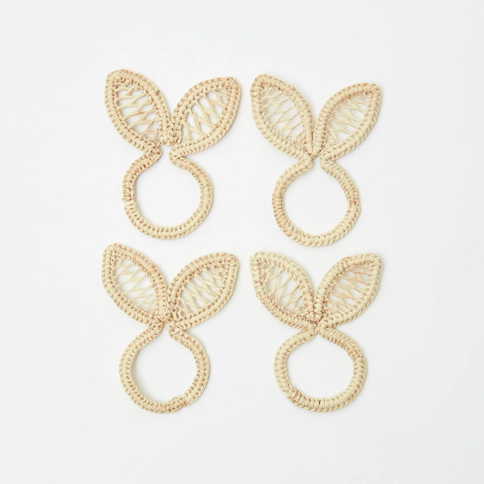 rattan_bunny_napkin_rings_0-1.webp Store Rattan Bunny Napkin Rings (Set Of 4) Napkin Rings, Bows & Wreaths