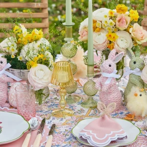 Best Rattan Bunny Napkin Rings (Set Of 4) Rattan Tableware