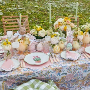 Store Rattan Bunny Napkin Rings (Set Of 4) Napkin Rings, Bows & Wreaths