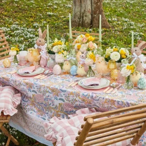 Best Rattan Bunny Napkin Rings (Set Of 4) Rattan Tableware