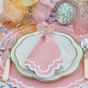 Best Rattan Bunny Napkin Rings (Set Of 4) Rattan Tableware