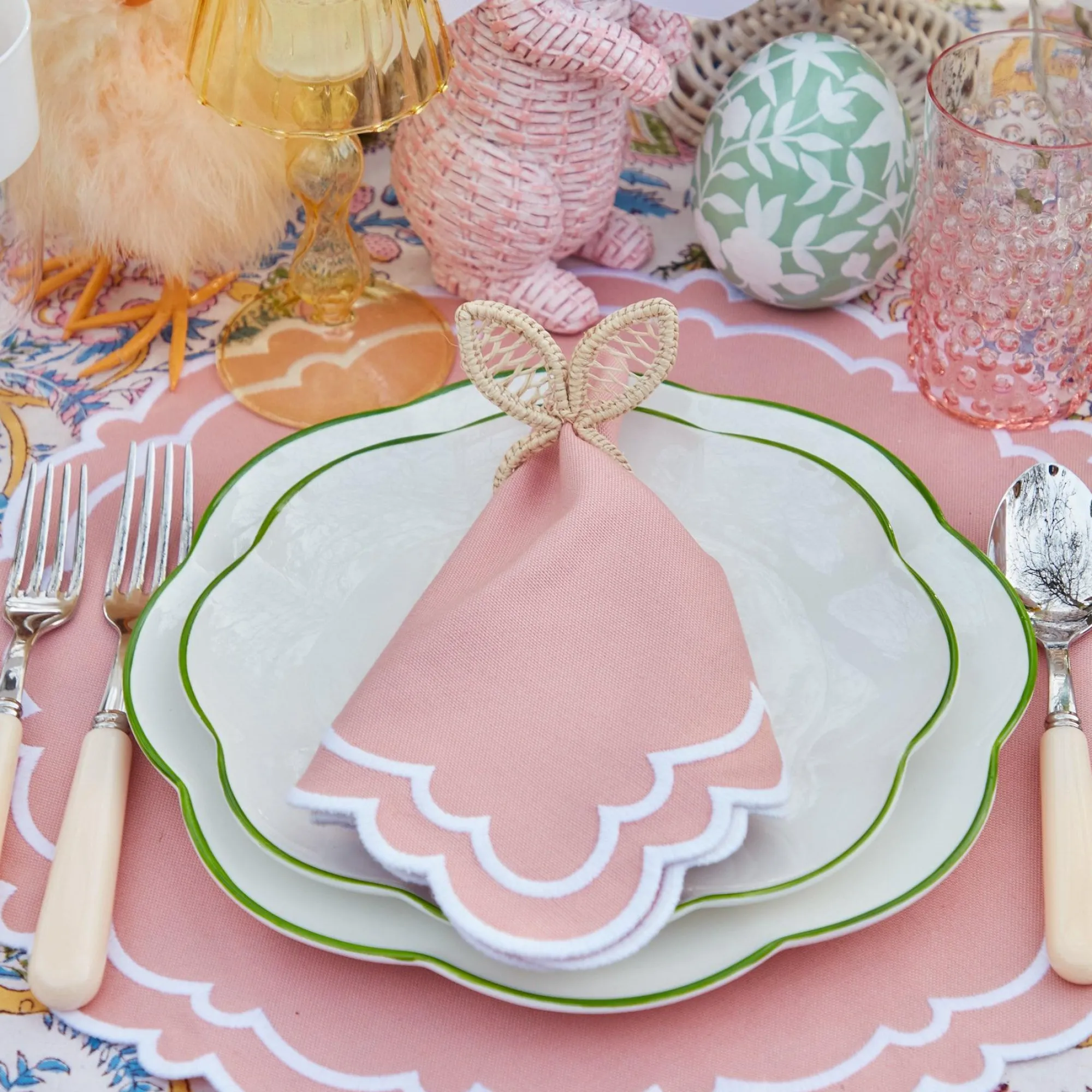 rattan_bunny_napkin_rings_4.webp Best Rattan Bunny Napkin Rings (Set Of 4) Rattan Tableware