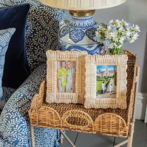 Clearance Rattan Photo Frame (Pair) Rattan Tableware