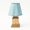 Discount Rechargeable Lamp With Baby Blue Lotus Lampshade Lamps & Lighting