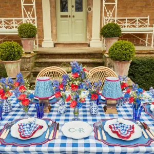 Cheap Rechargeable Lamp With Blue Lotus Lampshade Lamps & Lighting