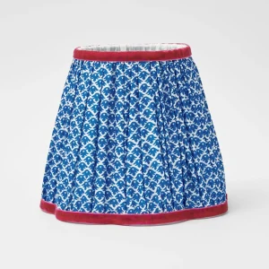 Cheap Rechargeable Lamp With Blue Lotus Lampshade Lamps & Lighting