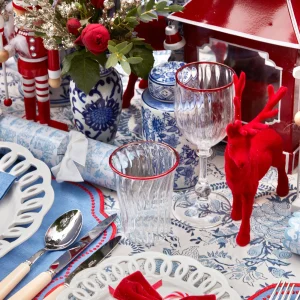 Best Sale Red Rim Glassware (Set Of 8) Glassware Sets