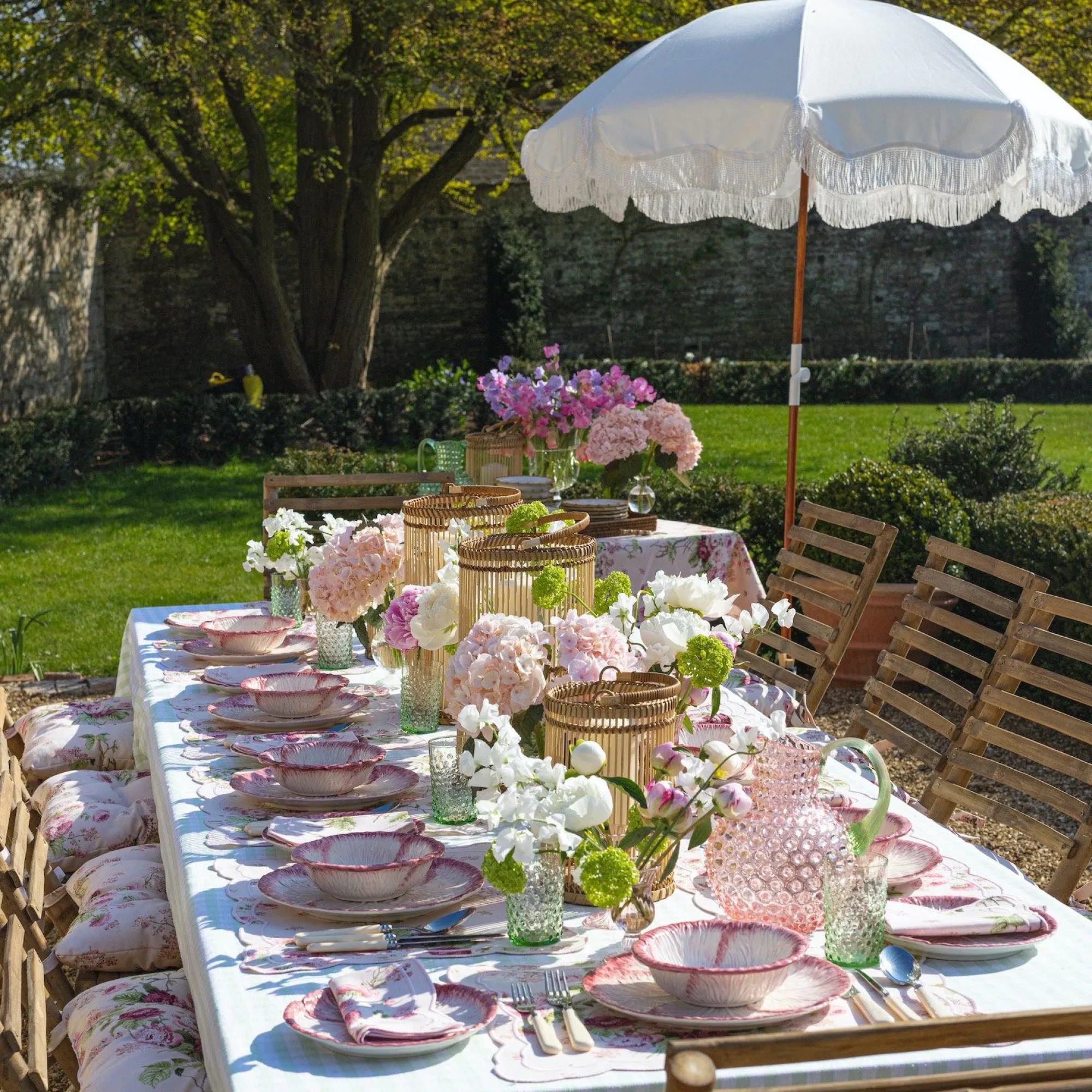 rose_hobnail_jug_with_eme_9.webp Online Rose Hobnail Jug With Emerald Handle Glassware Sets