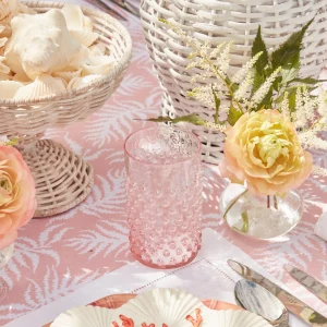 Flash Sale Rose Pink Hobnail Glasses (Set Of 6) Glasses