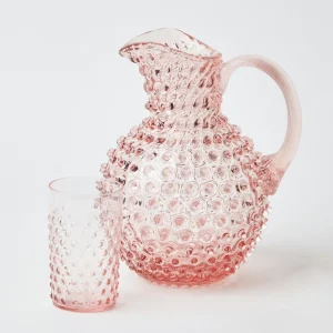 New Rose Pink Hobnail Jug Jugs