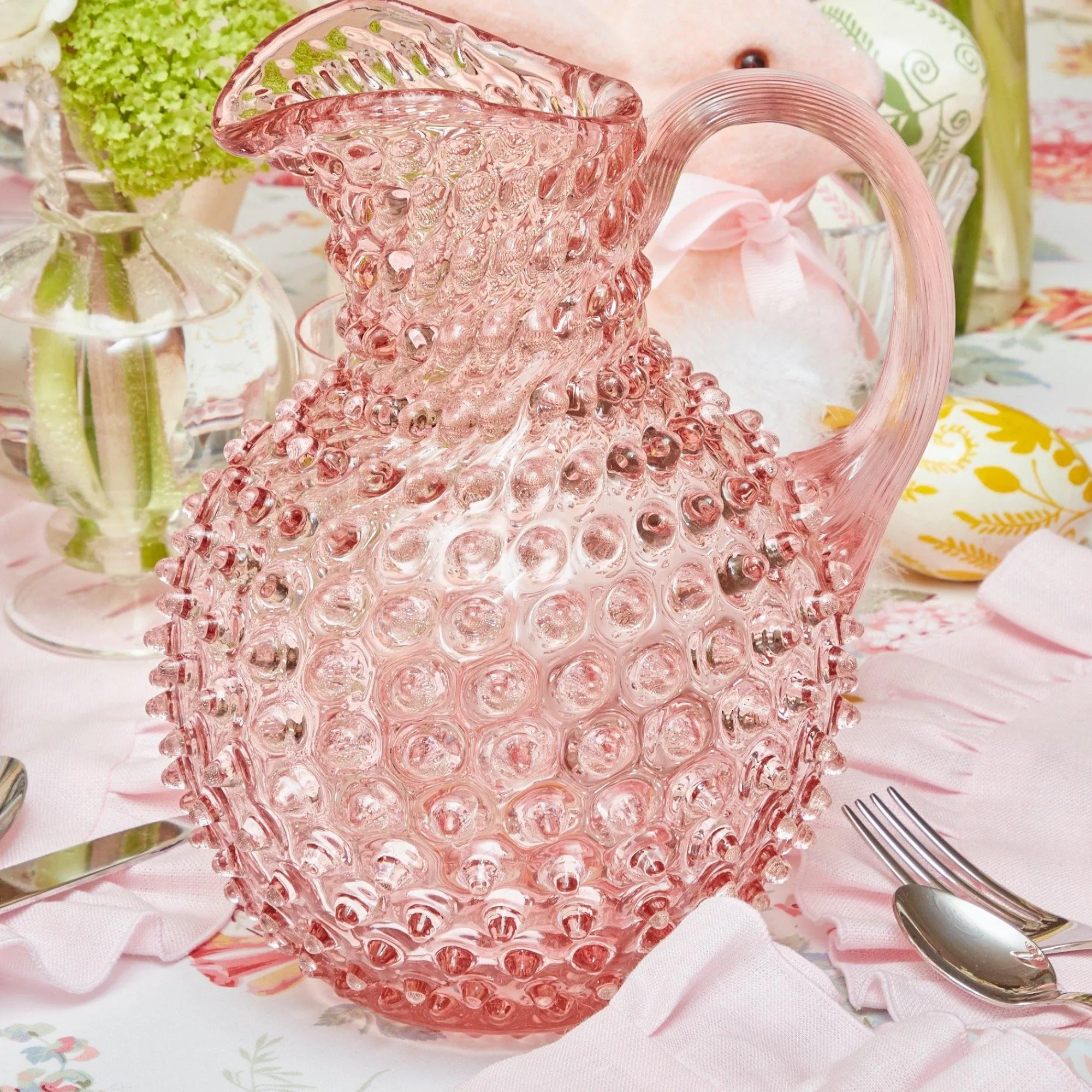 rose_pink_hobnail_jug_13.webp New Rose Pink Hobnail Jug Jugs