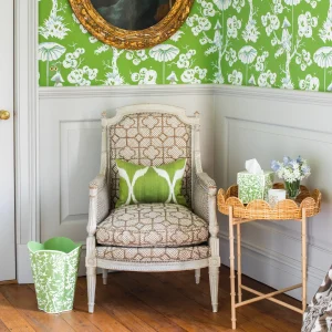 Shop Round Scalloped Rattan Tray With Stand Rattan Furniture