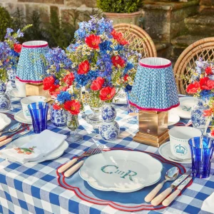 Cheap Royal Blue Gingham Tablecloth Tablecloths