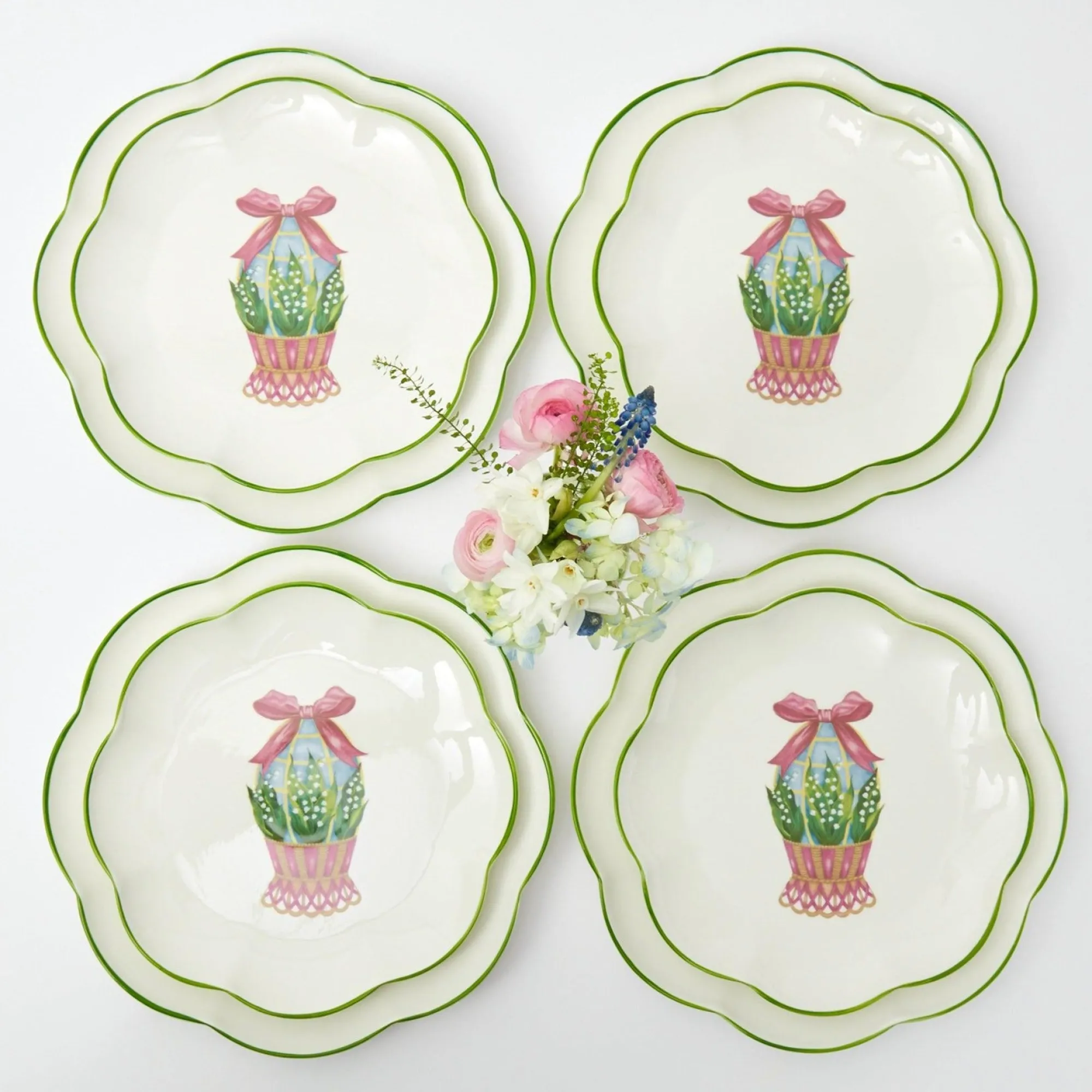 scalloped_easter_dinner___0.webp Shop Scalloped Easter Dinner & Starter Plate (Set Of 8) Crockery Sets