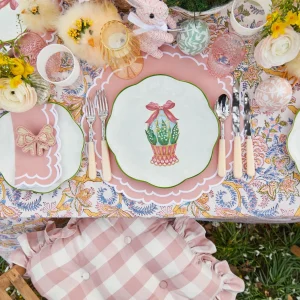 Best Scalloped Easter Dinner & Starter Plate (Set Of 8) Dinner Plates