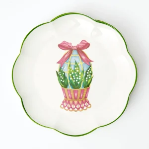 Best Scalloped Easter Dinner & Starter Plate (Set Of 8) Dinner Plates