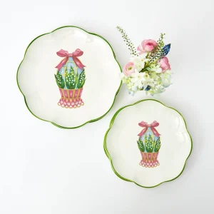 Best Scalloped Easter Dinner & Starter Plate (Set Of 8) Dinner Plates