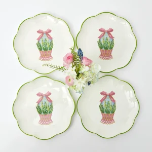 Cheap Scalloped Easter Starter Plates (Set Of 4) Crockery Sets