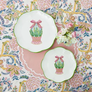 Fashion Scalloped Easter Starter Plates (Set Of 4) Starter Plates
