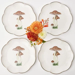 Sale Scalloped Mushroom Dinner Plate (Set Of 4) Dinner Plates