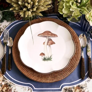 Sale Scalloped Mushroom Dinner Plate (Set Of 4) Dinner Plates