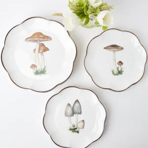 Sale Scalloped Mushroom Dinner Plate (Set Of 4) Dinner Plates