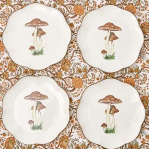 Sale Scalloped Mushroom Dinner Plate (Set Of 4) Dinner Plates
