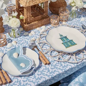 Clearance Scalloped Pagoda Dinner Plate (Set Of 4) Crockery Sets