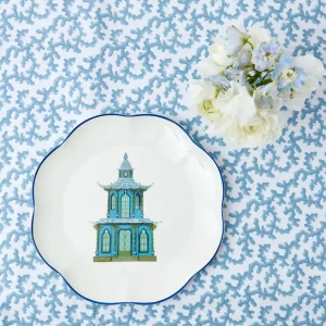 Clearance Scalloped Pagoda Dinner Plate (Set Of 4) Crockery Sets