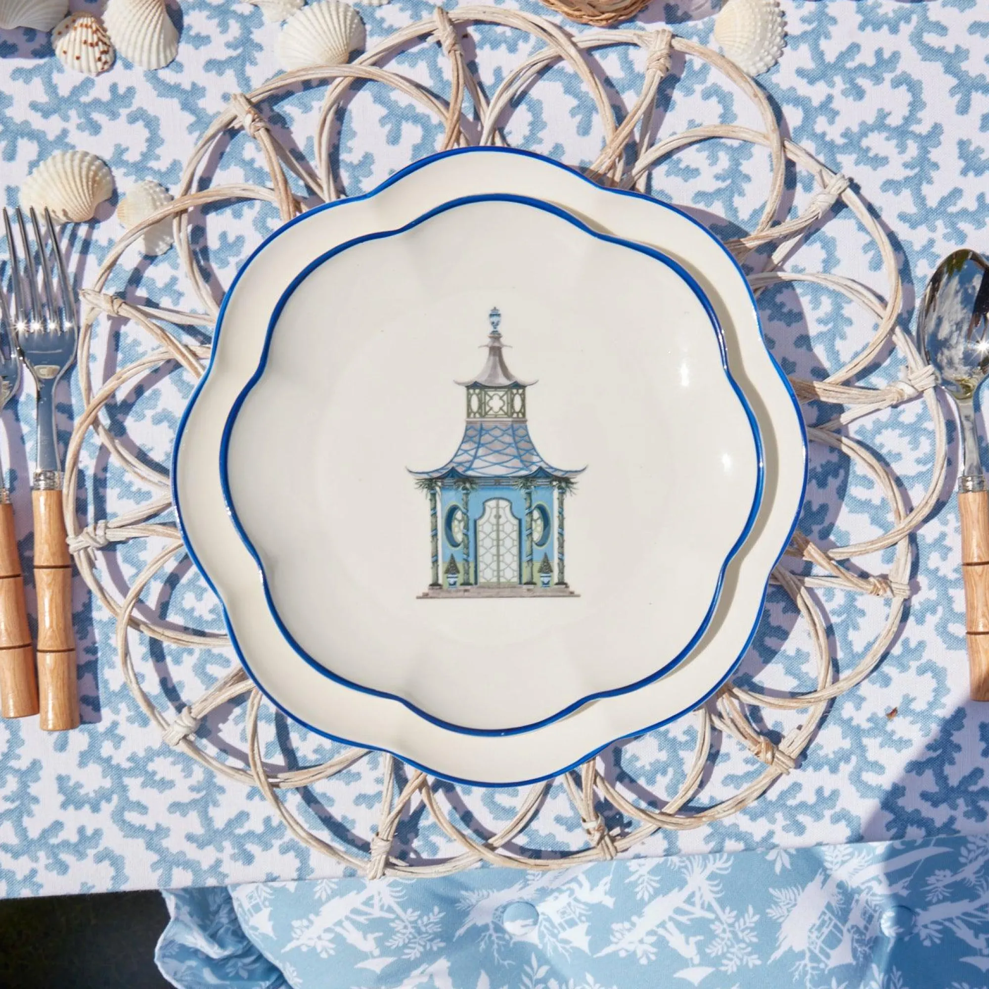 scalloped_pagoda_starter__12.webp Outlet Scalloped Pagoda Starter Plate (Set Of 4) Crockery Sets