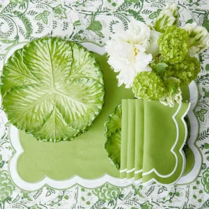 Flash Sale Serena Applique Green Napkins (Set Of 4) Napkins