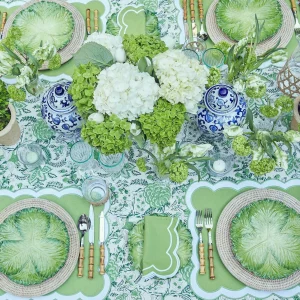 Discount Serena Applique Green Placemats (Set Of 4) Placemats