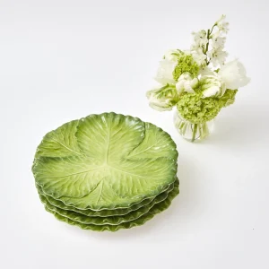 Best Serena Green Cabbage Dinner Plate (Set Of 4) Crockery Sets