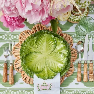 Outlet Serena Green Cabbage Dinner & Starter Plates (Set Of 8) Starter Plates