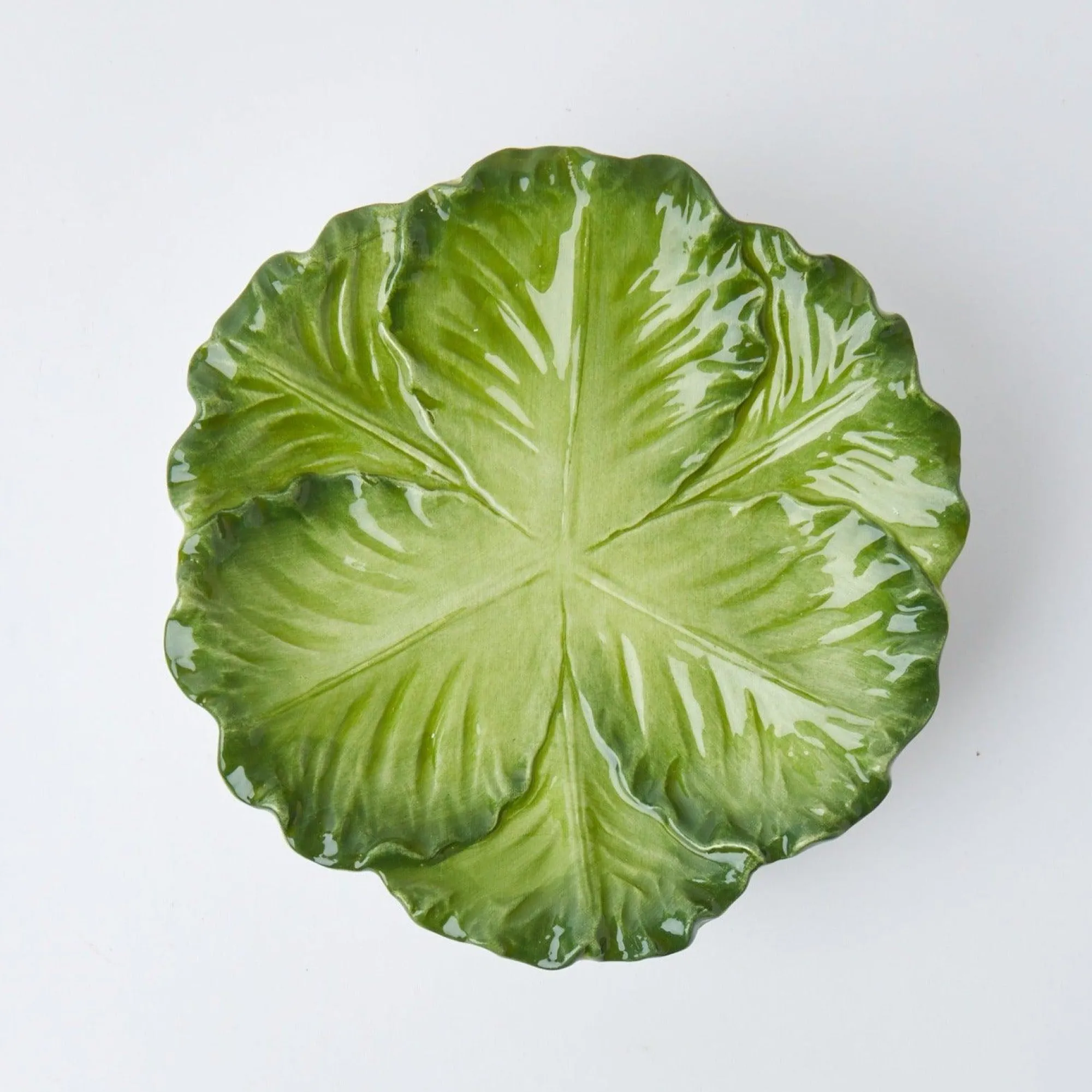 serena_green_cabbage_star_27-1.webp Discount Serena Green Cabbage Starter Plate (Set Of 4) Crockery Sets