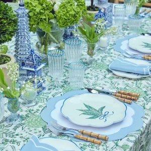 Sale Serena Green Tablecloth Tablecloths