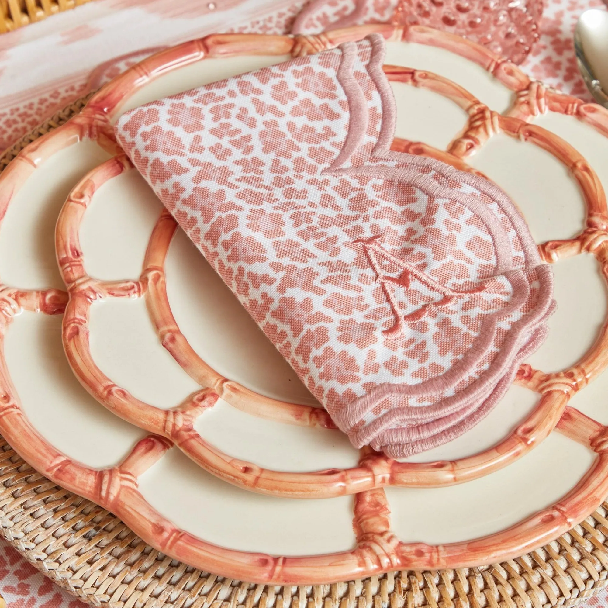 serena_pink_leopard_napki_1.webp Online Serena Pink Leopard Napkins (Set Of 4) Napkins