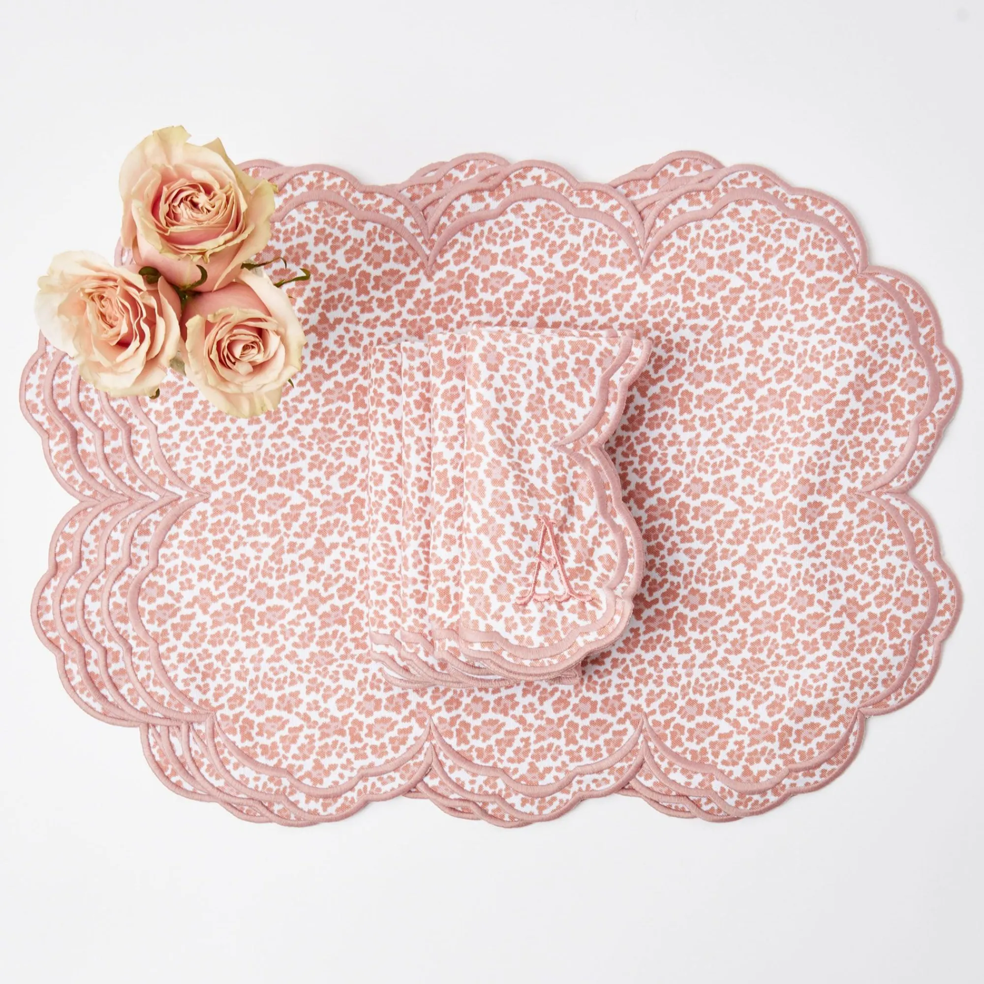 serena_pink_leopard_napki_10.webp Online Serena Pink Leopard Napkins (Set Of 4) Napkins