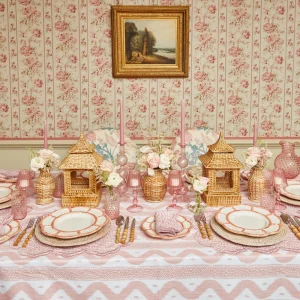 Online Serena Pink Leopard Napkins (Set Of 4) Napkins