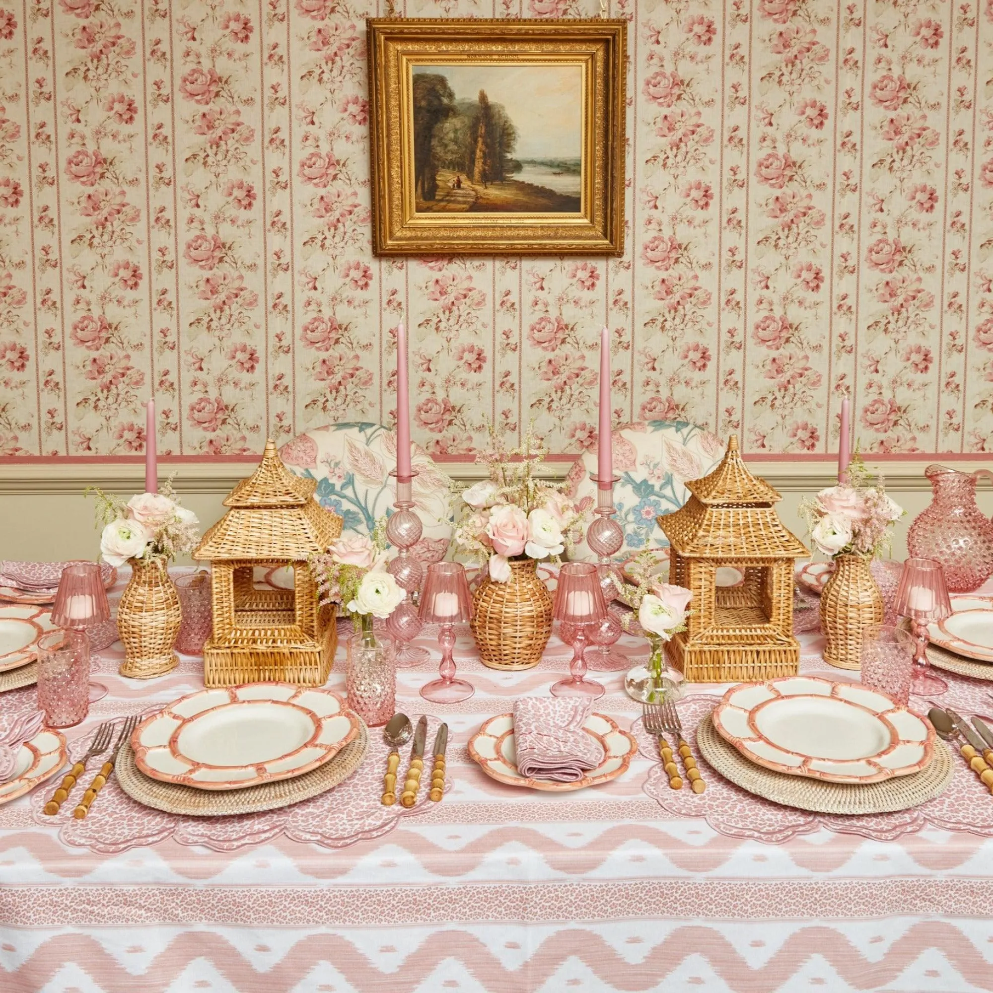 serena_pink_leopard_napki_2.webp Online Serena Pink Leopard Napkins (Set Of 4) Napkins