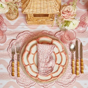 Online Serena Pink Leopard Napkins (Set Of 4) Napkins