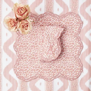 Online Serena Pink Leopard Napkins (Set Of 4) Napkins