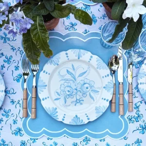 Best Sale Seville Blue Gardenia Dinner Plate (Set Of 4) Seville Crockery