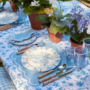 New Seville Blue Gardenia Dinner Plate Seville Crockery